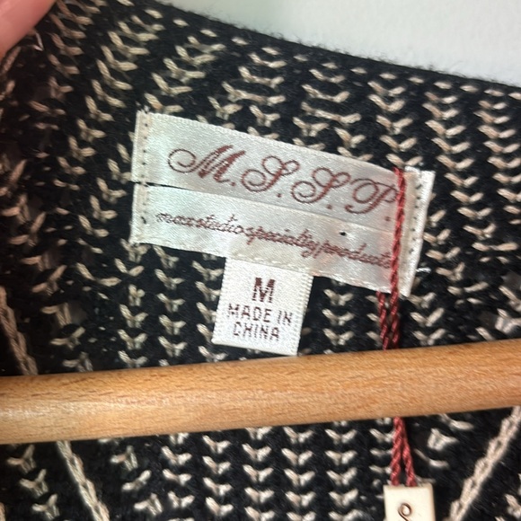 NWT MSSP Max Studio knit striped midi dress in size medium - Picture 3 of 8